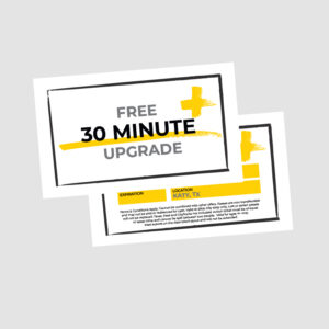 Coupon - 30 Min Upgrade