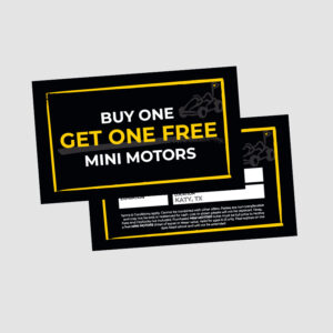 Coupon - BOGO Mini Motors