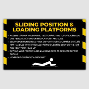 Loading Platform & Slide Position Signs