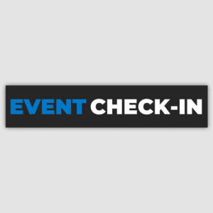 Hanging Event Check-In Sign
