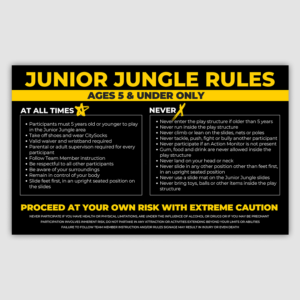 Junior Jungle Rules Sign