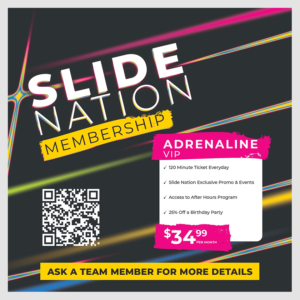 Slide Nation Membership Napkin Insert - Adrednaline Level