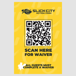 Waiver QR Code Sign