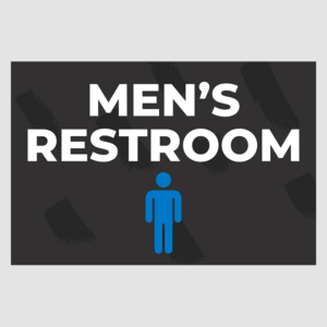 Men's Restroom Sign