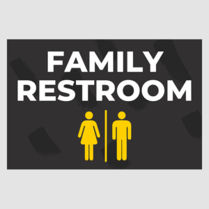 Family Restroom Sign